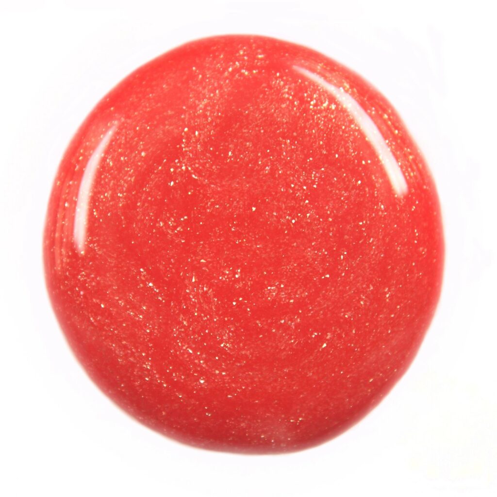 Smears of lipgloss